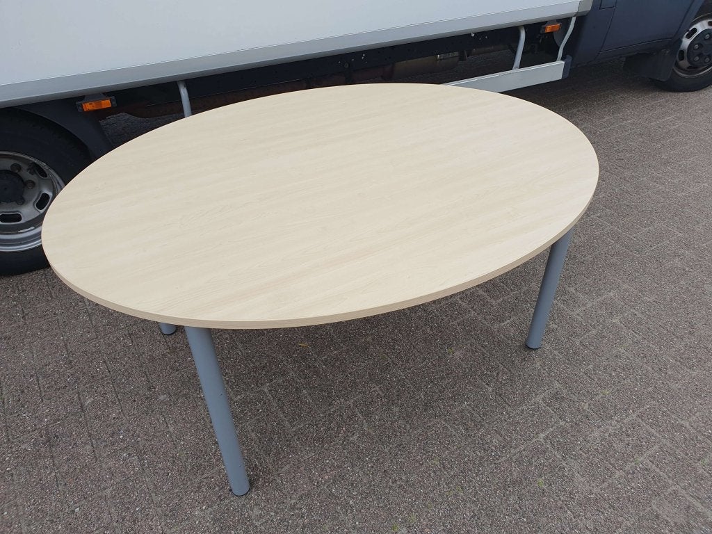 Ovale vergadertafel / bureautafel / kantinetafel 180x120, VST, 120 cm, 180 cm, Zo goed als nieuw