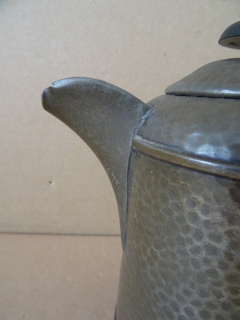 Antieke of vintage koffiekan Craftsman Pewter Sheffield 16cm, Ophalen of Verzenden