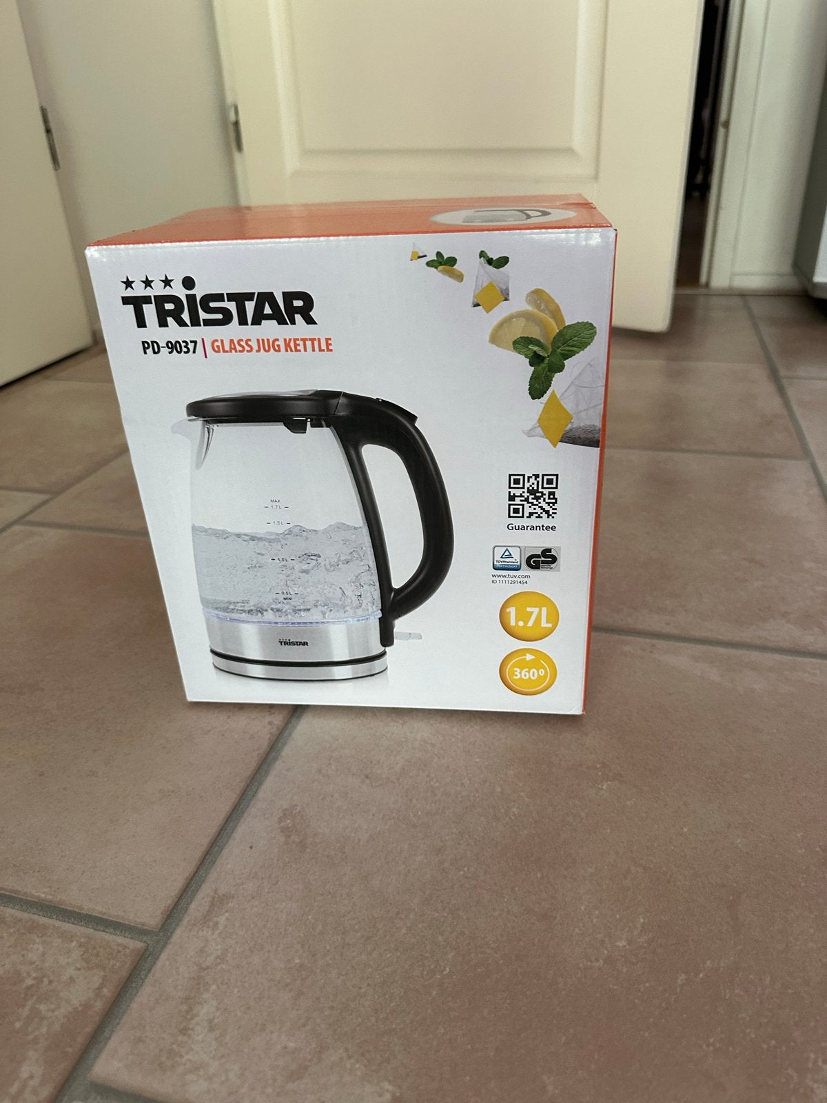 Tristar  Glazen Waterkoker - 1.7L nieuw!, 1 tot 2 liter, Ophalen, Nieuw