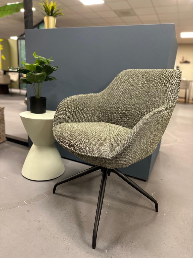 Draaibare stoel - eetkamerstoel draaibaar - groene stoelen, Ophalen, Overige kleuren, Nieuw, Stof