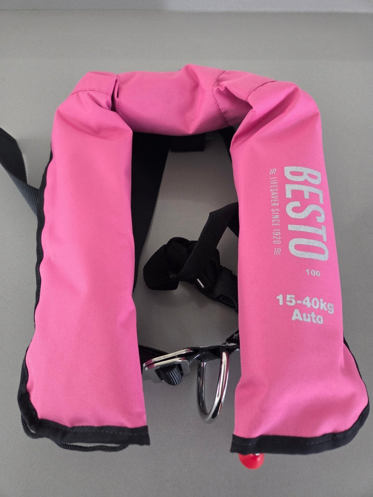 Besto reddingsvest, zwemvest > automatisch (roze) 100N, Watersport en Boten, Watersportkleding, Ophalen, Kind, Besto, Zo goed als nieuw