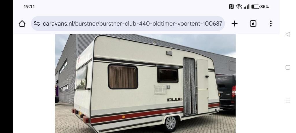 Bürstner Club 440 TN met voortent en luifel, Caravans en Kamperen, Particulier