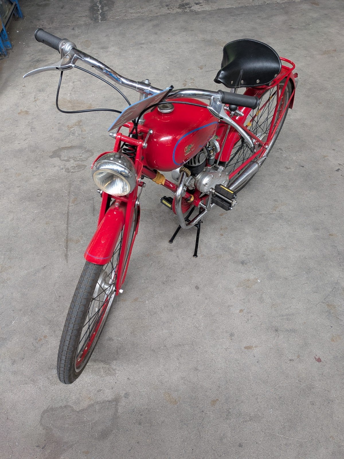 Alpino Motobici Oldtimer Bromfiets - Uniek Rood Model, Ophalen, Maximaal 45 km/u, Overige merken