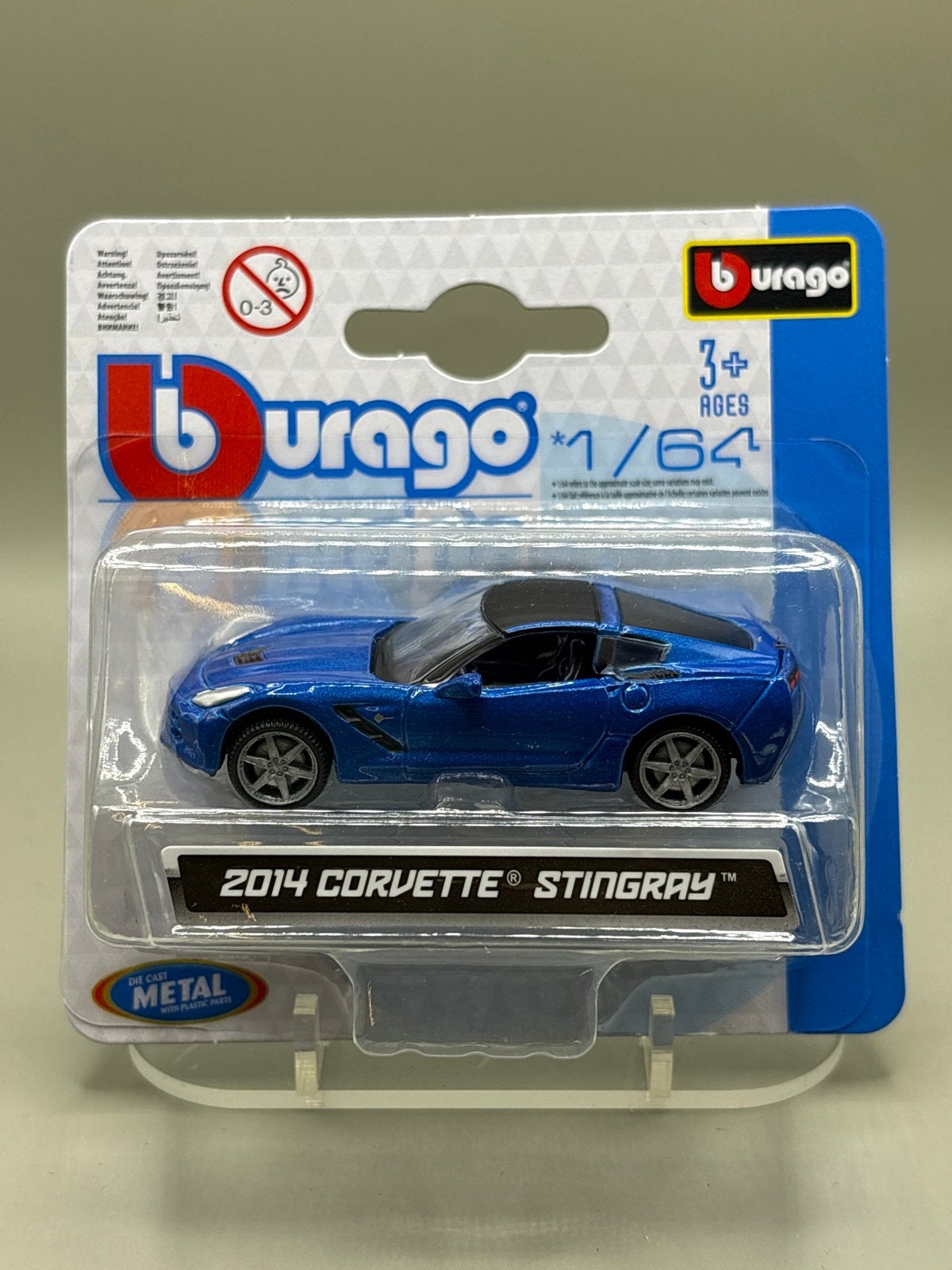 Bburago 2014 Corvette Stingray 1/64 Die-Cast Modelauto, Auto, Nieuw, Ophalen of Verzenden, Bburago