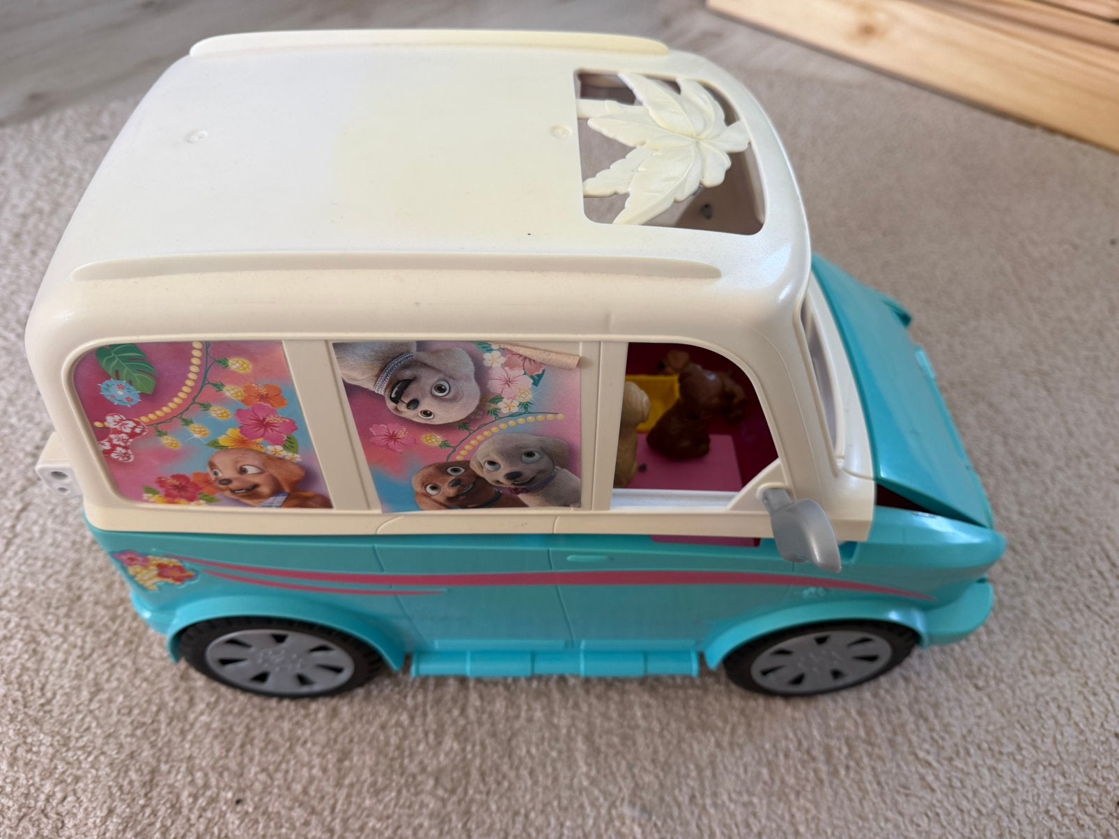 Barbie puppywagen, Ophalen, Gebruikt