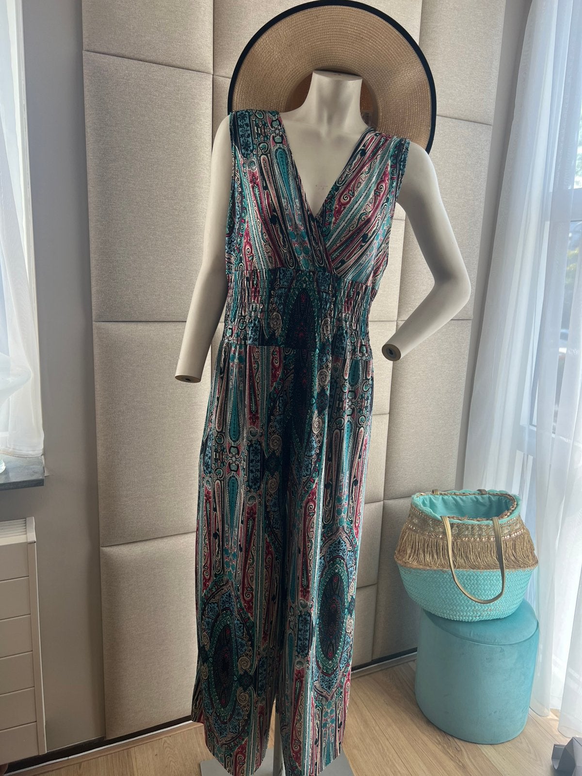 Graffith mooie jumpsuit/ maat xl, Kleding | Dames, Jumpsuits, Verzenden, Zo goed als nieuw, Maat 42/44 (L), Blauw