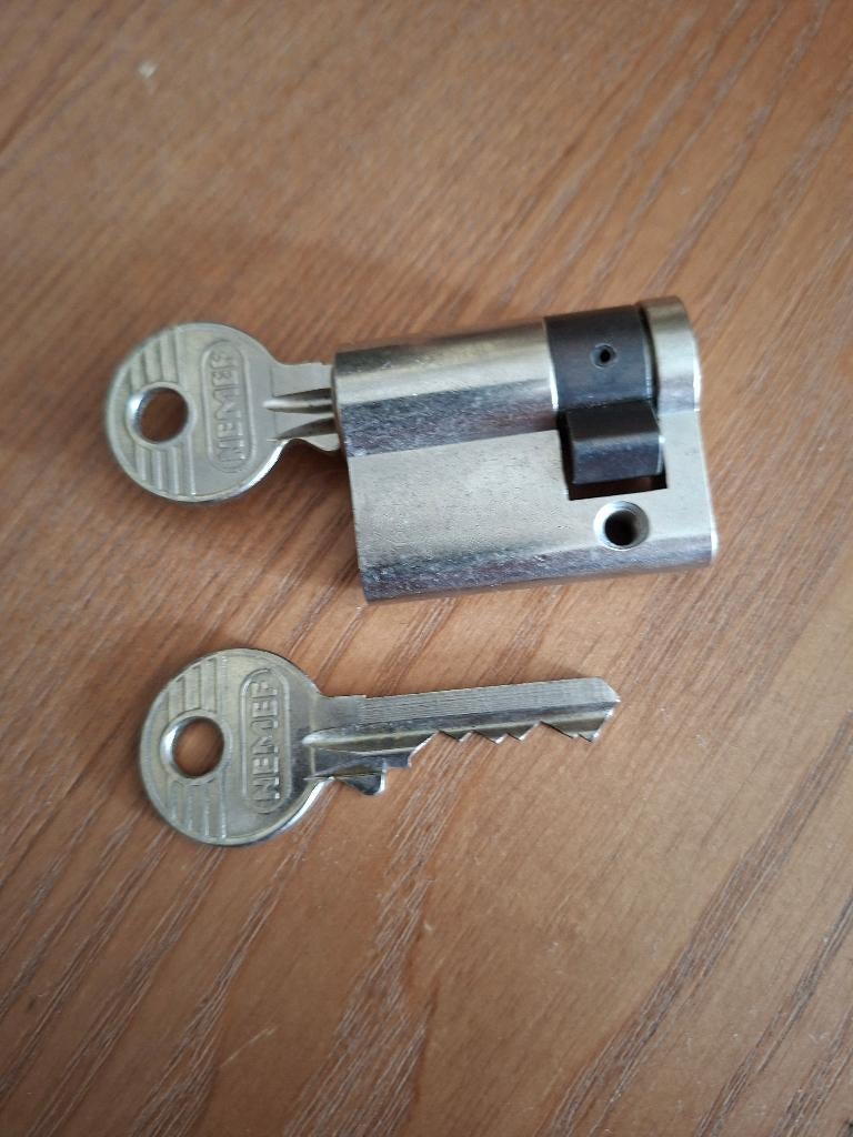 Nemef cylinderslot, Ophalen of Verzenden, Nieuw, Rvs, Slot