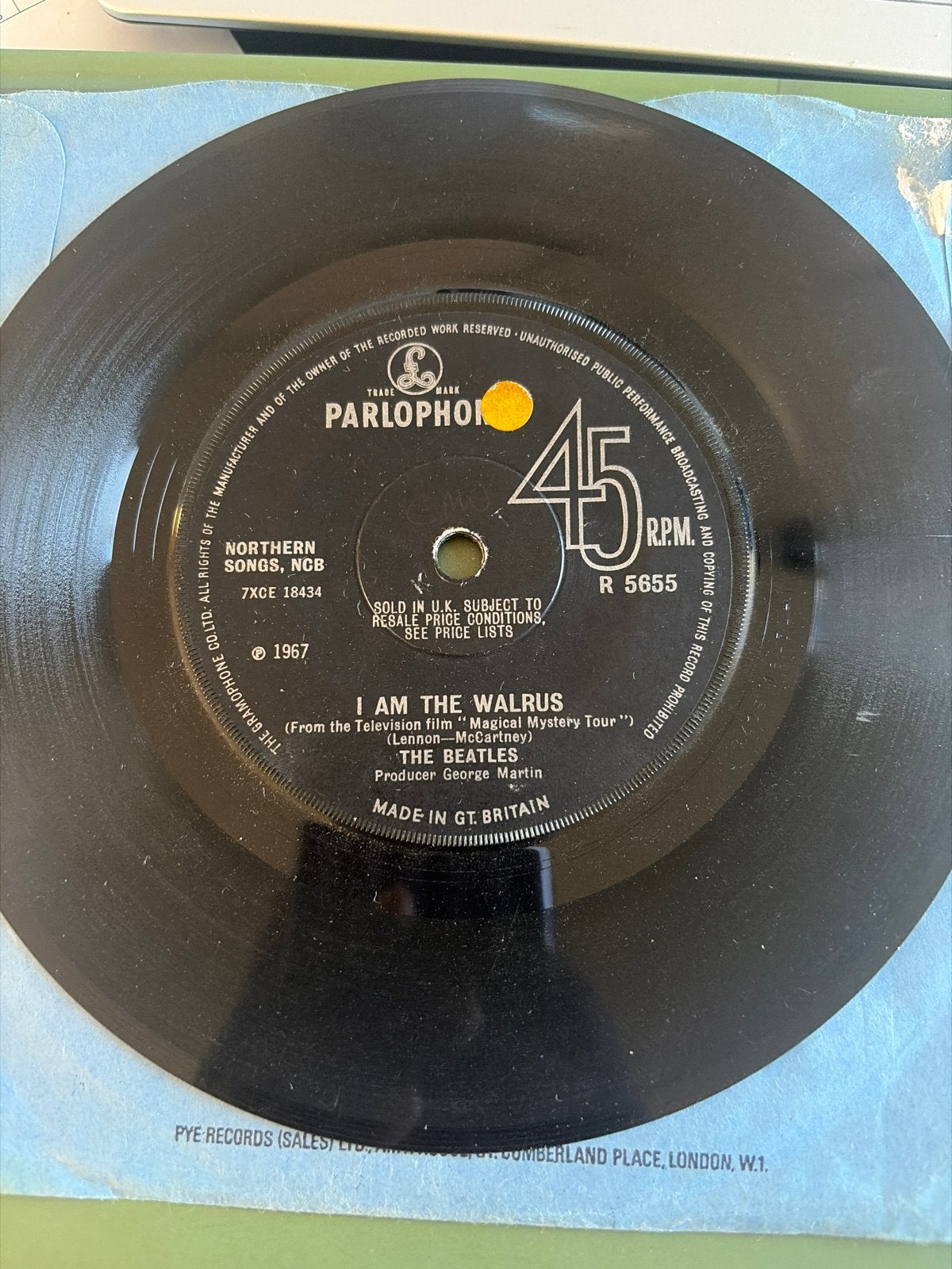 The Beatles single 1967, Verzenden, Gebruikt, Pop