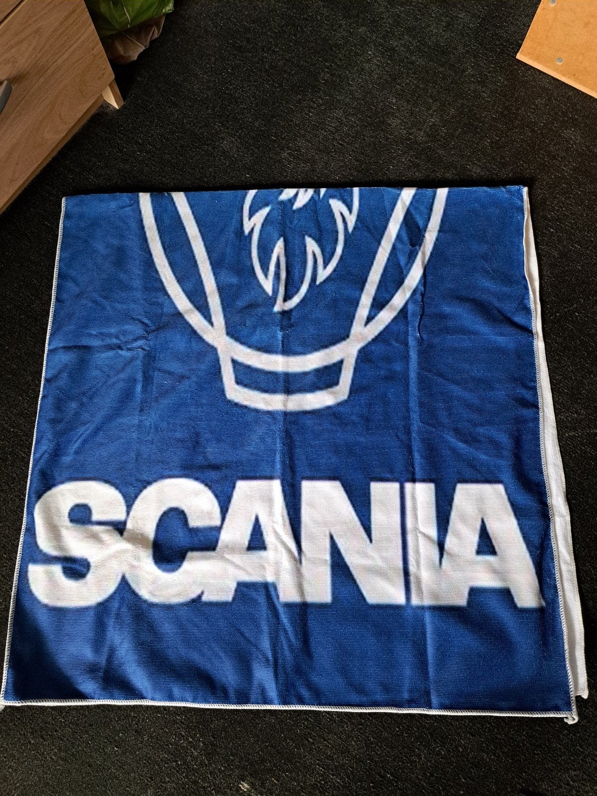Mooie scania badlaken, Ophalen of Verzenden, Zo goed als nieuw, Blauw, Overige typen
