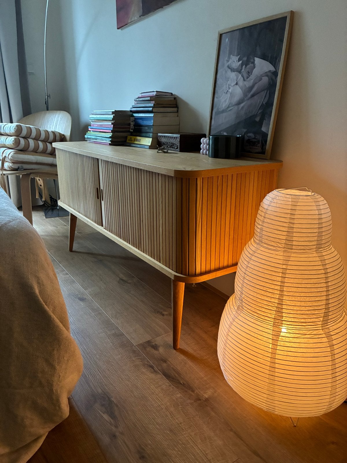 Zuiver Barbier Stijlvol houten tv meubel dressoir, Ophalen, 100 tot 150 cm, Zo goed als nieuw, 25 tot 50 cm