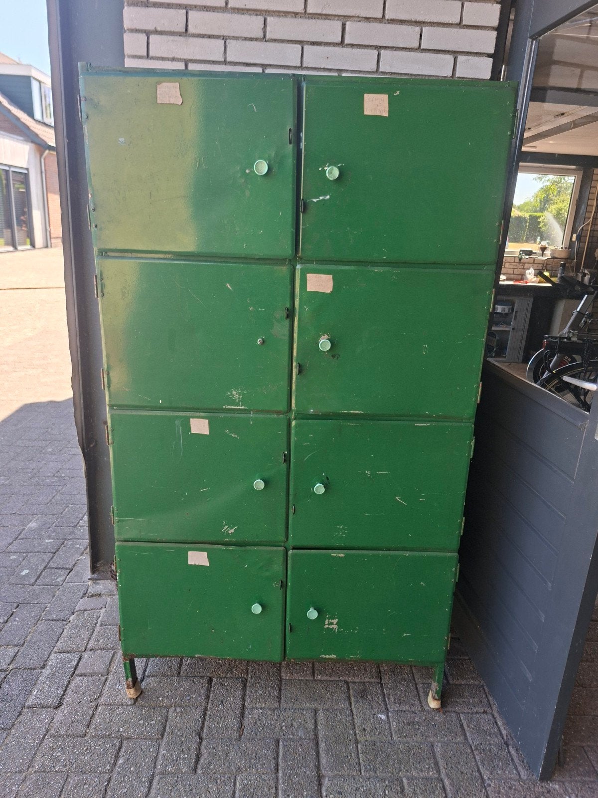 Metalen lockerkast / opbergkast, Ophalen, Gebruikt