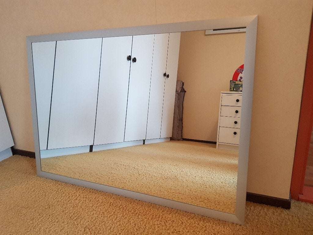 Spiegel met aluminium omlijsting!! Spiegel is NIEUW!!, Huis en Inrichting, Woonaccessoires | Spiegels, Ophalen, Minder dan 50 cm