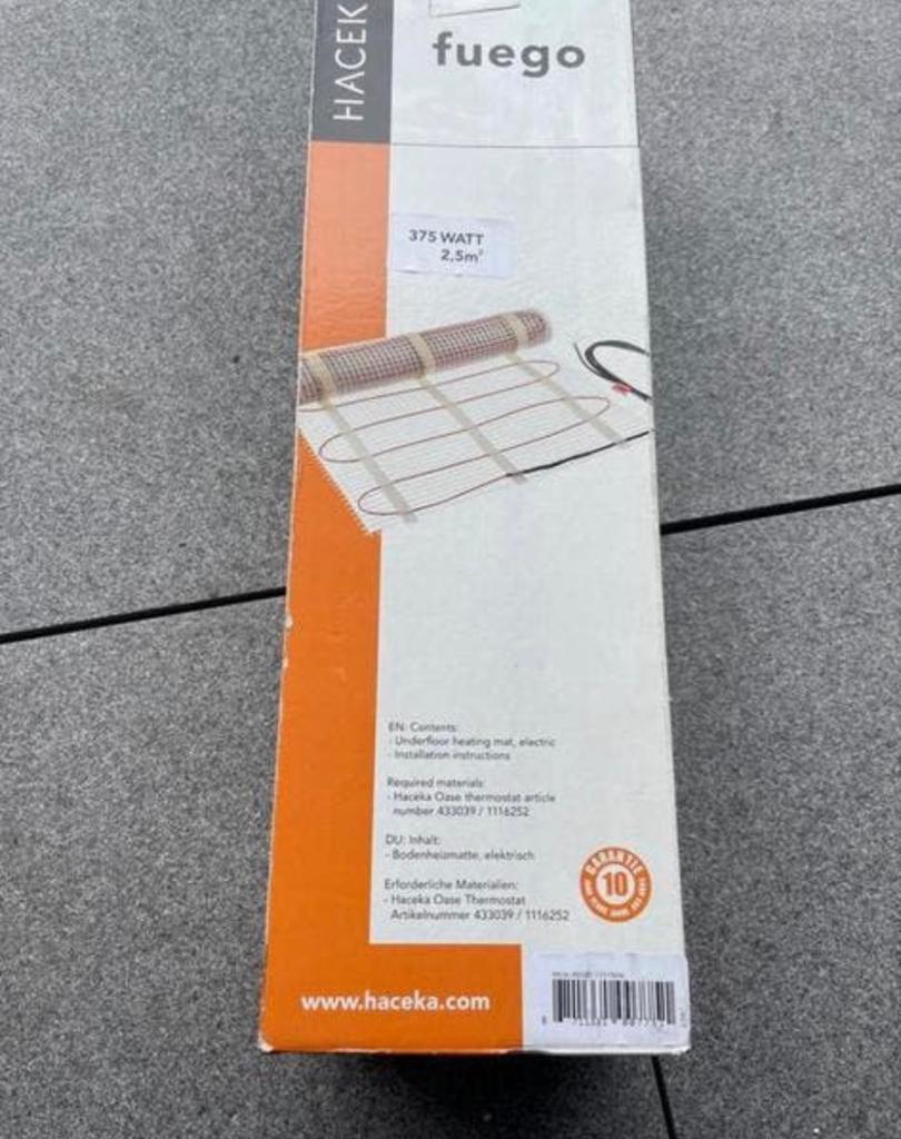 Nieuwe elektrische vloerverwarming mat, Ophalen of Verzenden, Nieuw