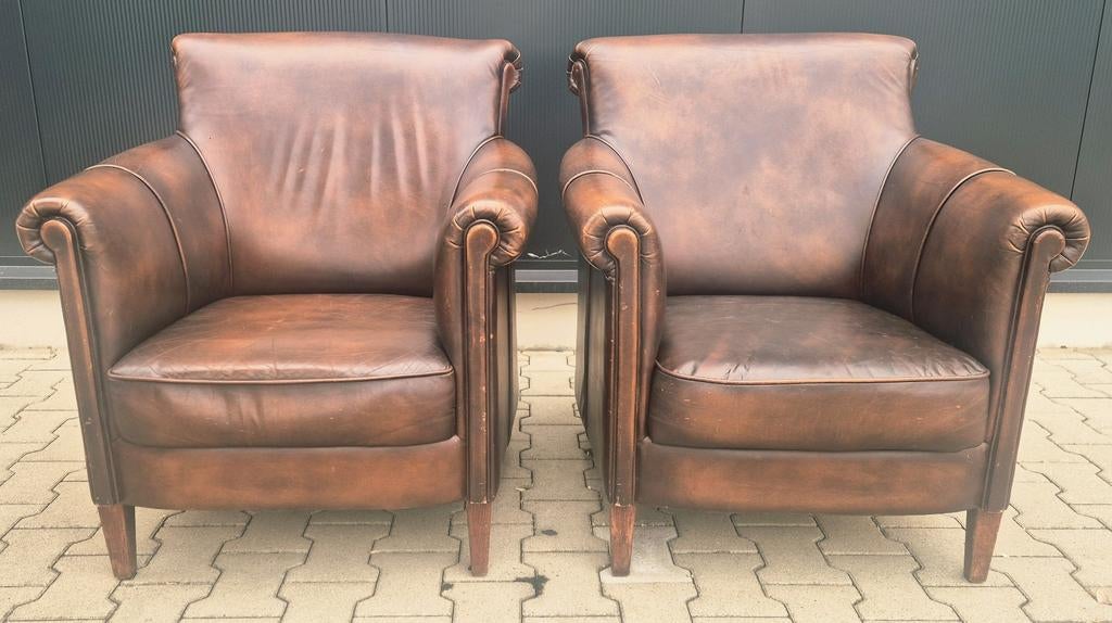 Leren fauteuils, Ophalen of Verzenden