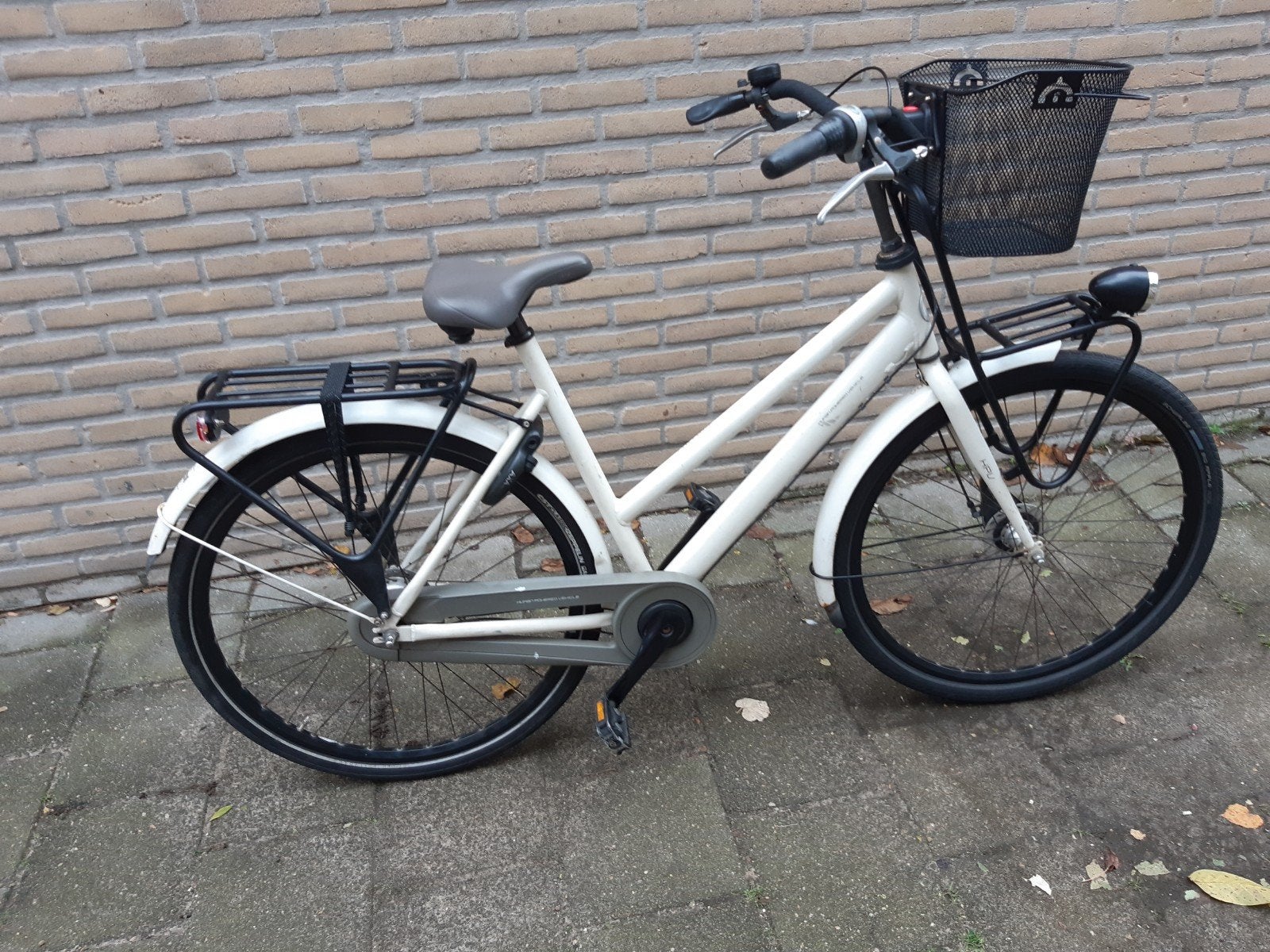 Cortina Transportfiets Dames - Wit met Mand en Bagagedrager, Terugtraprem, Versnellingen, Ophalen, Overige merken