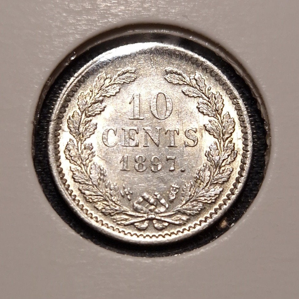 10 cent 1897, Verzenden, Zilver, 10 cent, Koningin Wilhelmina