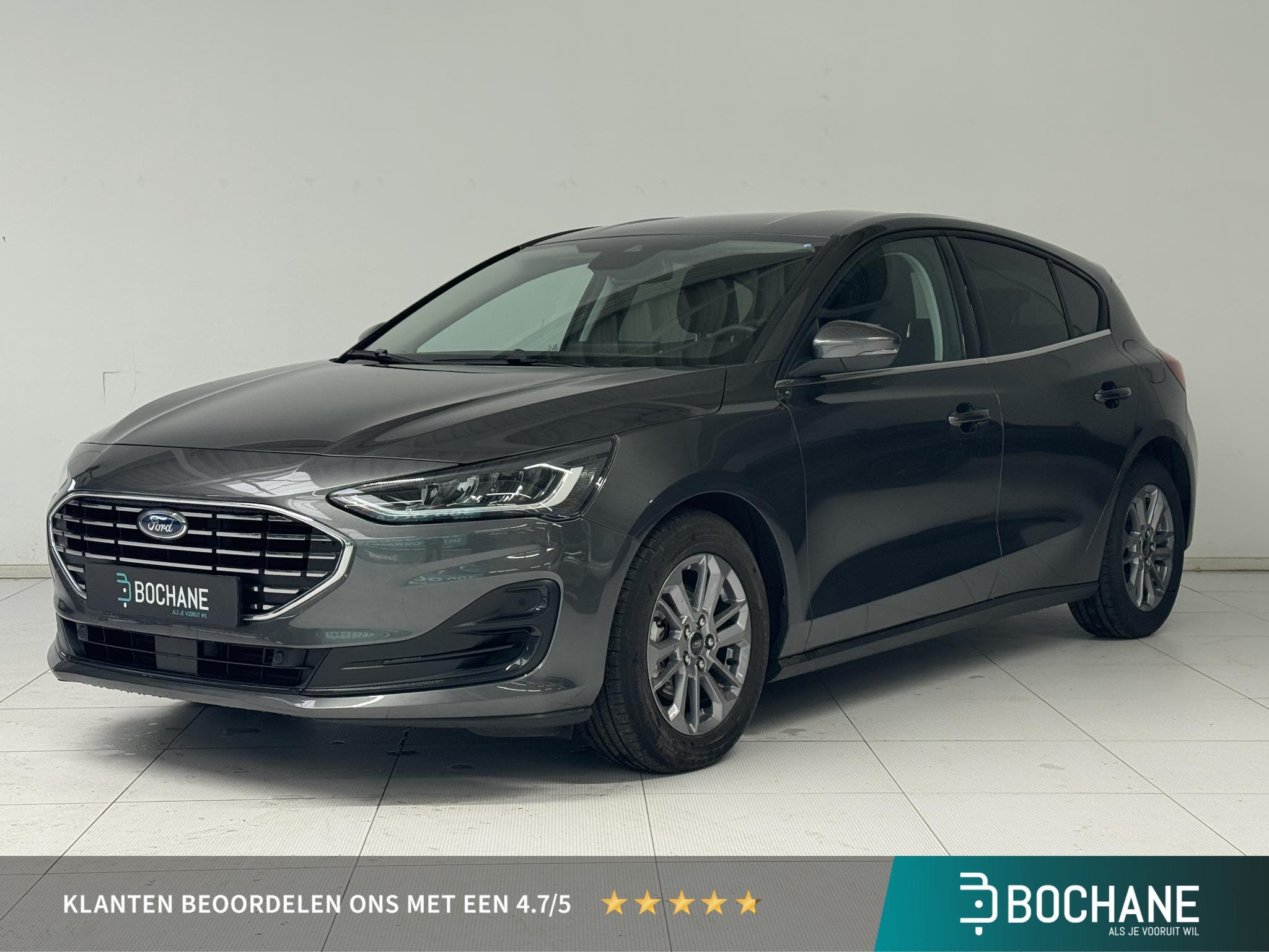 Ford Focus 1.0 EcoBoost Hybrid Titanium | Parkeersensoren V+, Auto's, Gebruikt, Met garantie (alle), Origineel Nederlands, Bedrijf