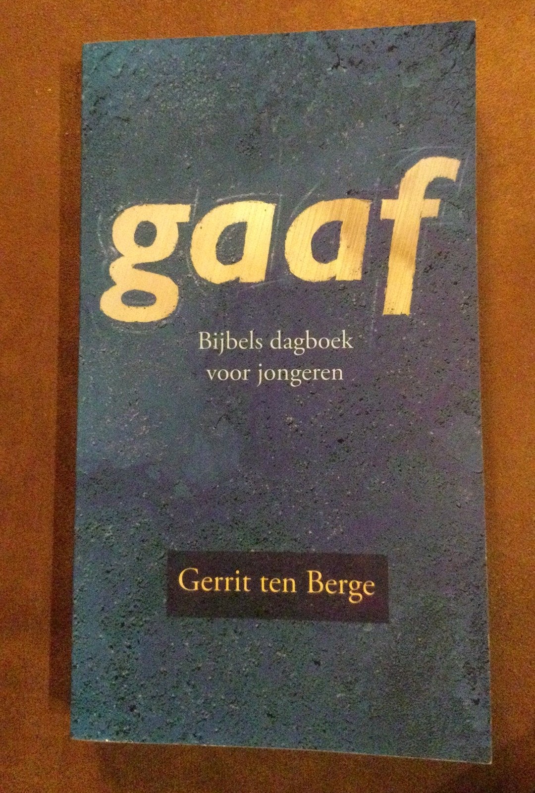 Gaaf: Bijbels dagboek voor jongeren - Gerrit ten Berge, Ophalen of Verzenden, Zo goed als nieuw, Christendom | Katholiek