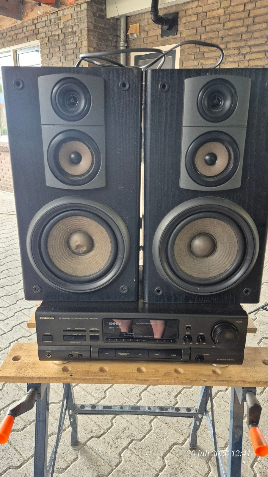 Technics SA-GX180 Stereo Receiver met Speakers, Ophalen, Gebruikt, Overige merken