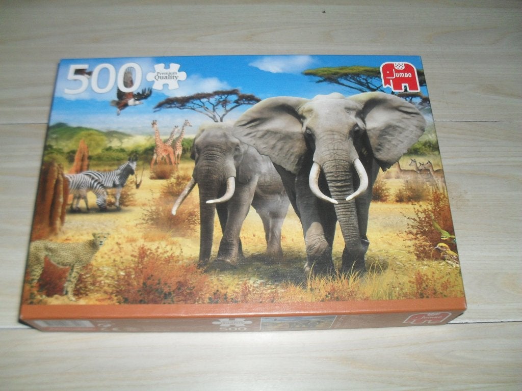 Afrikaanse Savanne puzzle 500 stukjes, Ophalen, 500 t/m 1500 stukjes, Zo goed als nieuw, Legpuzzel