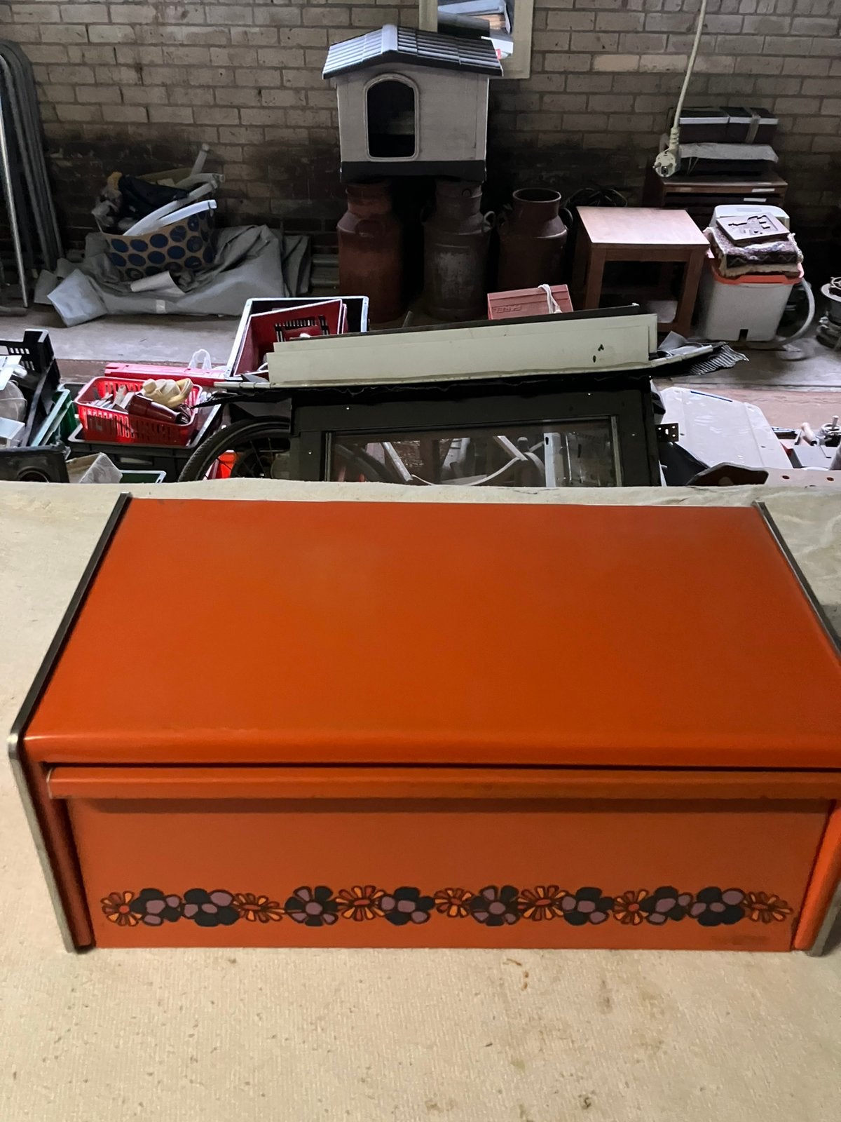 brabantia broodtrommel type diana jaren 70 ., Verzamelen, Ophalen of Verzenden, Huis en Inrichting