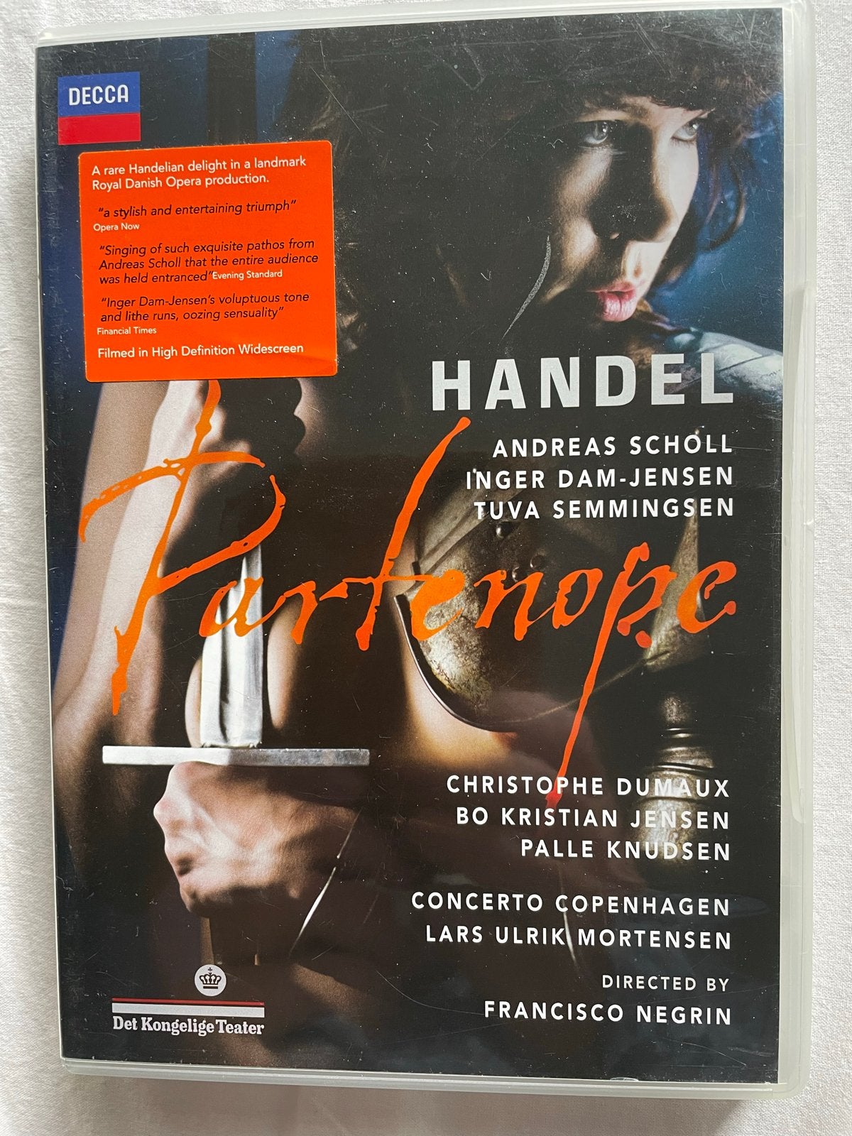 Handel - Partenope 2 DVD - Decca - Royal Danish Opera, Opera of Operette, Ophalen of Verzenden, Zo goed als nieuw, Inclusief doosje
