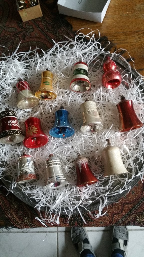 antieke kerstbal nr 370 model bellen, Diversen, Ophalen of Verzenden, Gebruikt