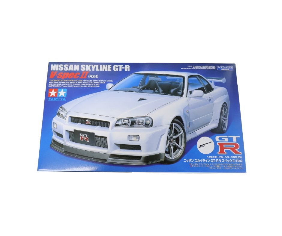 Tamiya 24258 1:24 Nissan Skyline GT-R V-Spec II (R34) T24258, Auto, Groter dan 1:32, Nieuw, Ophalen of Verzenden