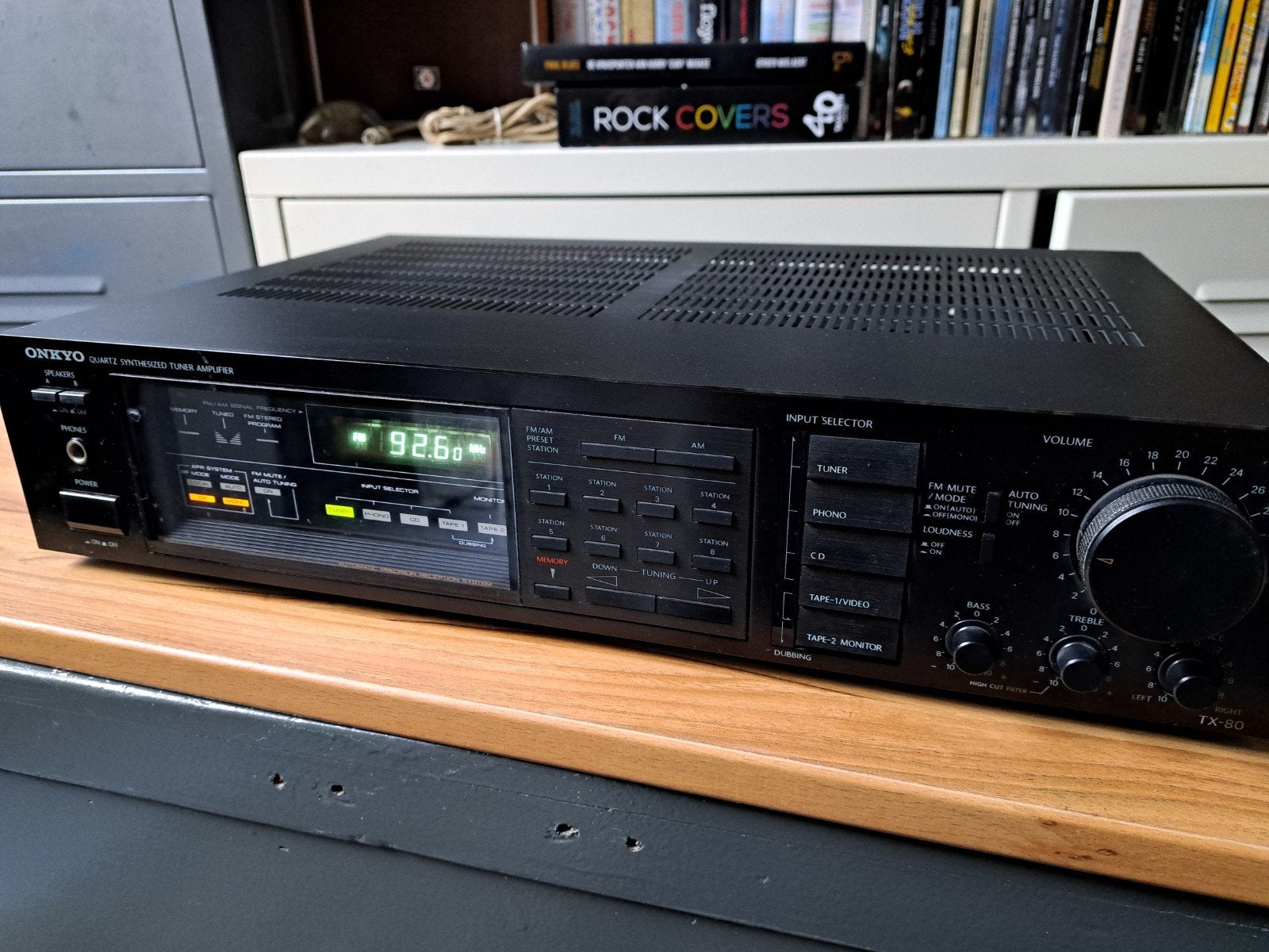 Onkyo TX-80 Stereo Receiver Tuner Versterker 60 Watt 8 Ohm, Gebruikt, Ophalen of Verzenden, 60 tot 120 watt, Stereo