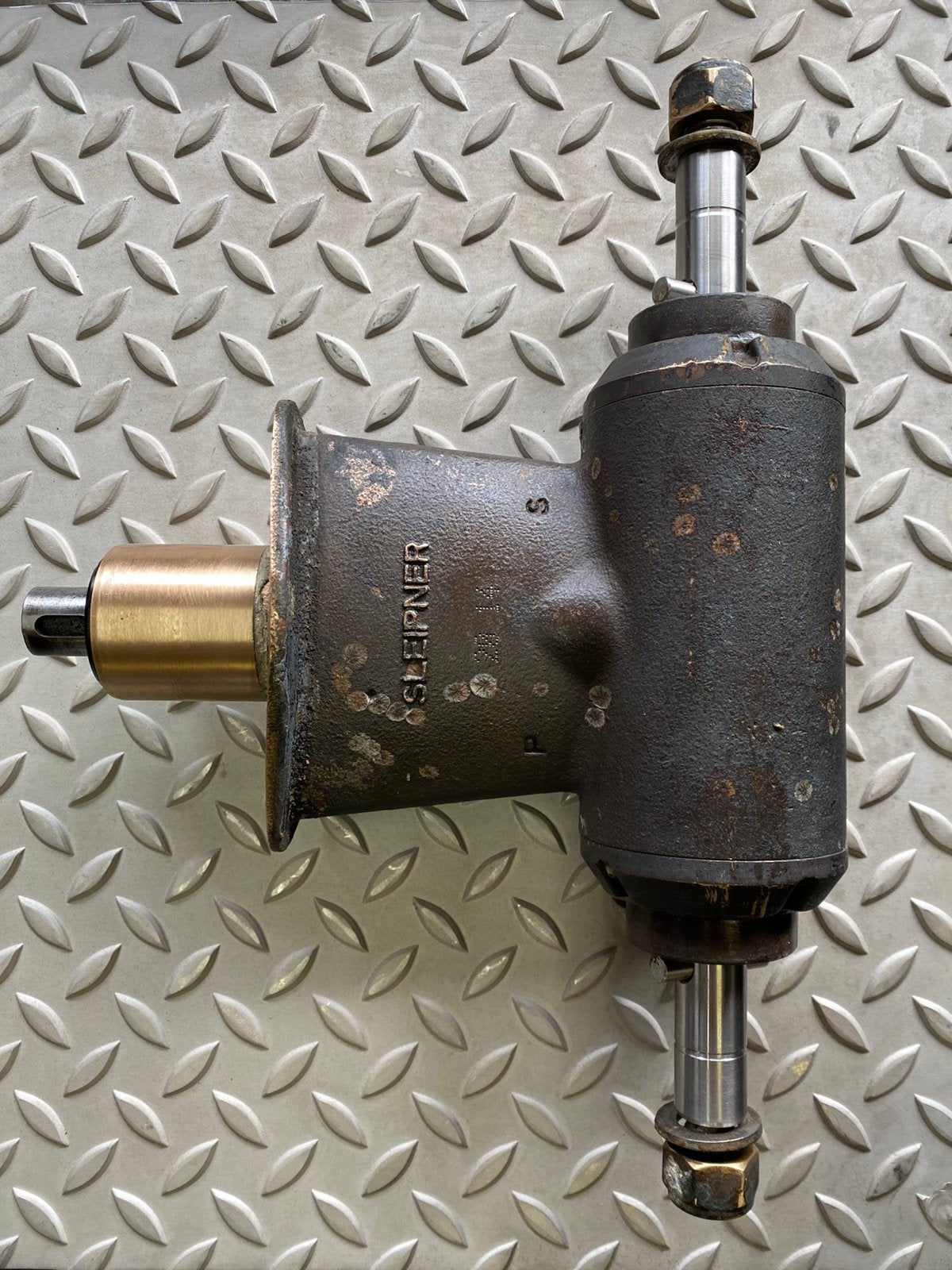 Boegschroef Sidepower motor , en staartstuk met brug e.d., Ophalen of Verzenden, Gebruikt, Motor en Techniek, Motorboot