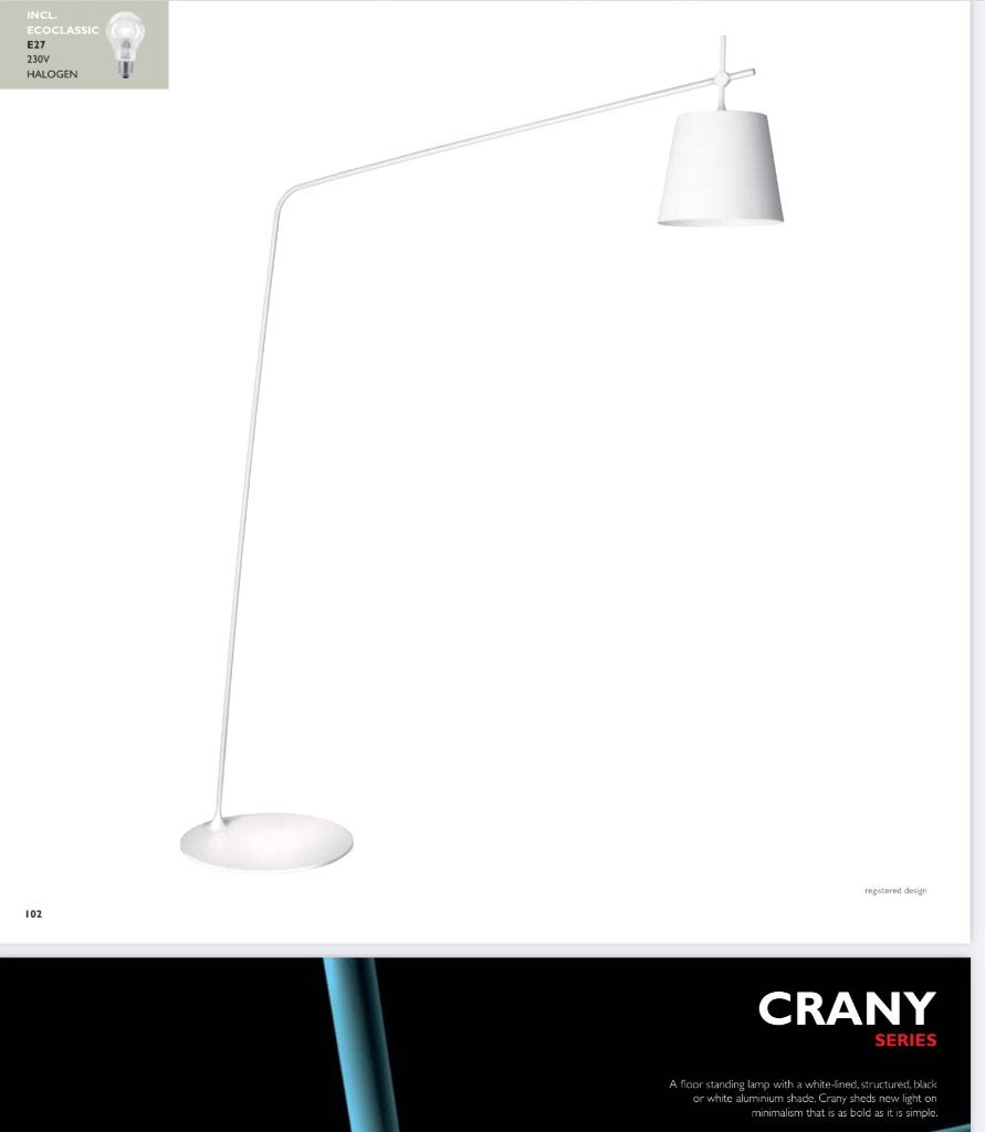 Philips Lirio Crany staande lamp, Ophalen, Gebruikt, Metaal, Modern