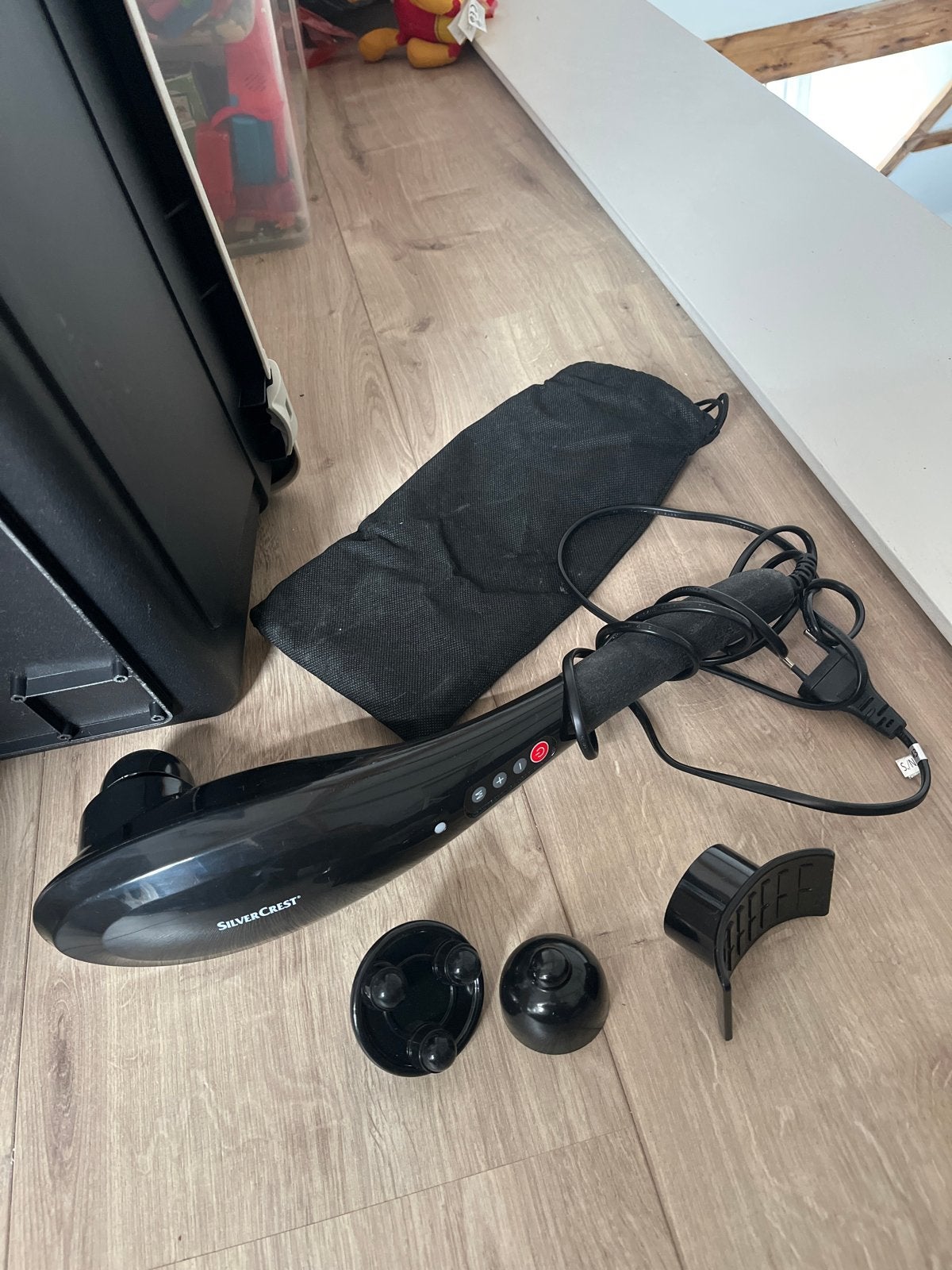 Silvercrest Handmassageapparaat met opzetstukken, Ophalen, Gebruikt, Apparaat