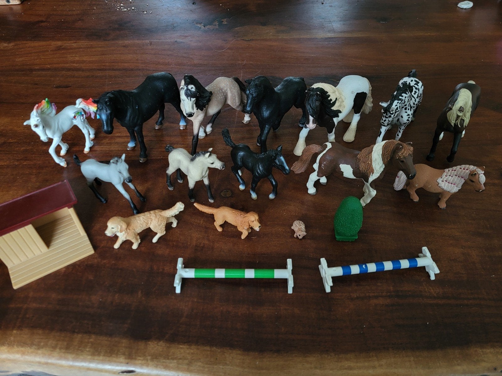 Diverse Schleich paarden, pony's, honden en accessoires, Ophalen of Verzenden, Gebruikt, Jongen of Meisje