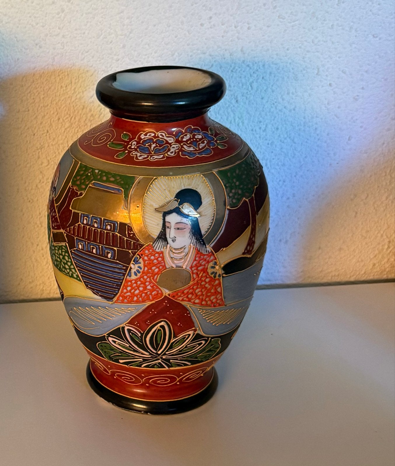 Antieke Japanse Satsuma Vaas - Handgeschilderd, Antiek en Kunst, Antiek | Vazen, Ophalen