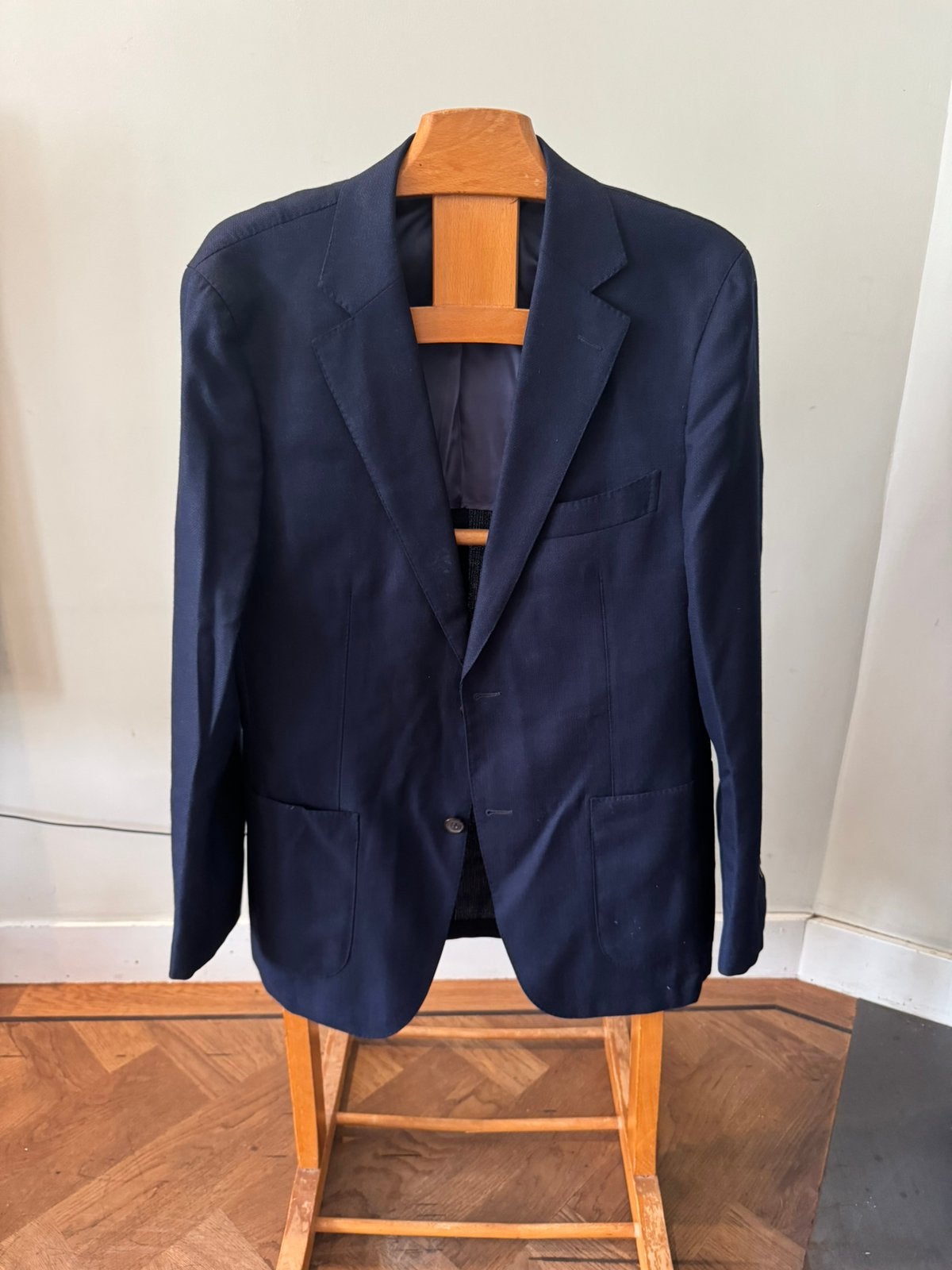Heren colbert Vitale Barberis Canonico maat 50, Verzenden, Zo goed als nieuw, Maat 52/54 (L), Blauw