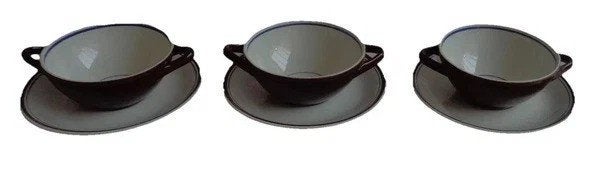 Goedewaagen Gouda Barone 3x soepkop met schotel 25cl, Verzenden