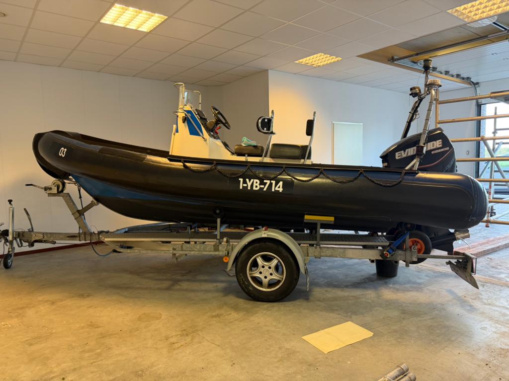 Duary Brio 520  115pk Evinrude etec incl kanteltrailer, Watersport en Boten, Gebruikt, 5 m, Opbergtas, 115 pk