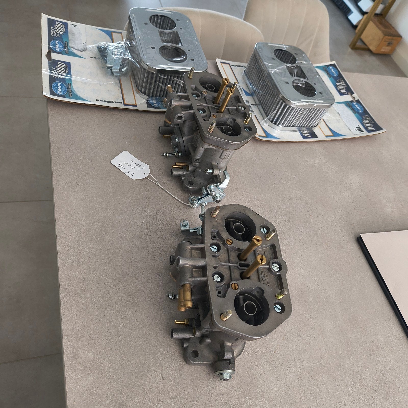 Set Weber 36 IDL Carburateurs met Luchtfilters - Gereviseerd, Auto-onderdelen, Motor en Toebehoren, Ophalen of Verzenden