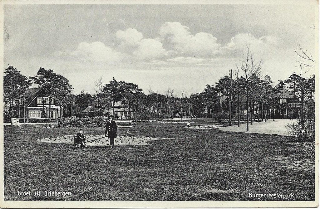 Driebergen (Utr.) Burgemeesterpark, Volk, gelopen 1941, Ophalen of Verzenden, 1940 tot 1960, Gelopen, Utrecht