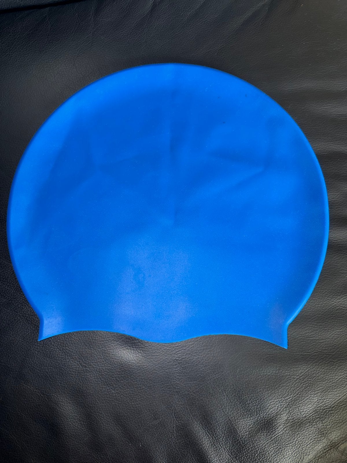 Blauwe siliconen zwemmuts voor iemand met heel veel haar, Ophalen of Verzenden, Zo goed als nieuw, Overige typen