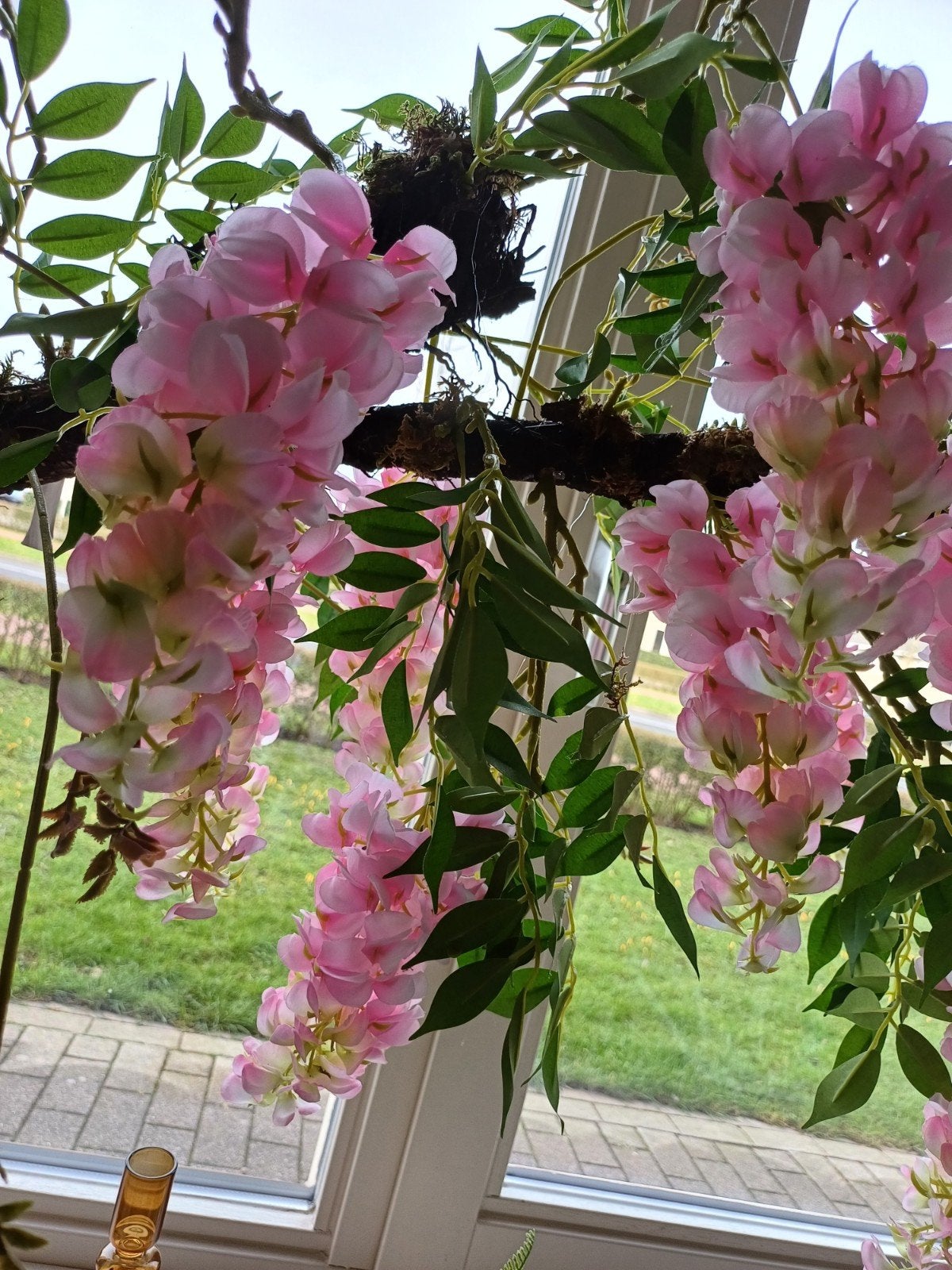 Prachtige kunstmatige Wisteria boom - 90 cm, Roze, Kunstplant, Nieuw, Ophalen of Verzenden