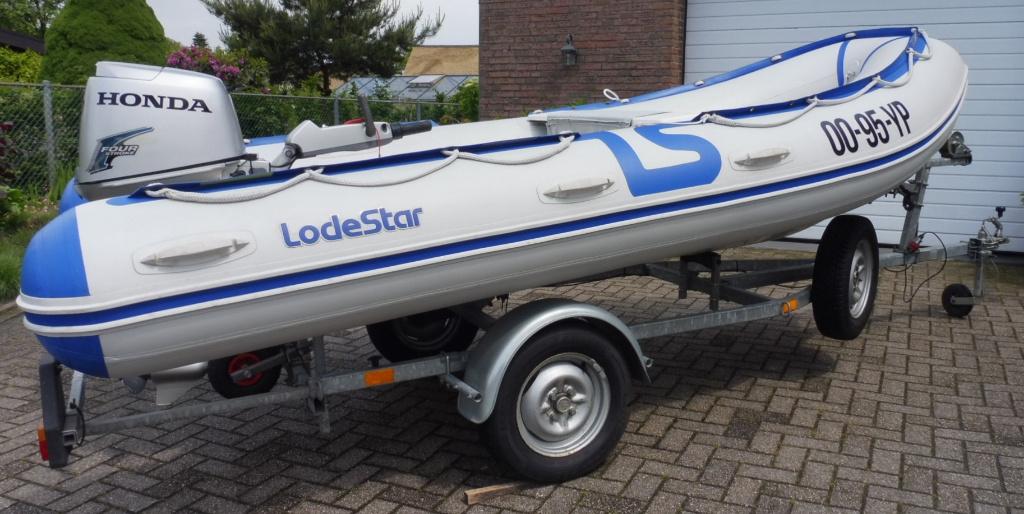 Lodestar RIB 4,10 M Super net en compleet met 30 PK Honda, Zo goed als nieuw, Peddels, 30 pk, Lodestar
