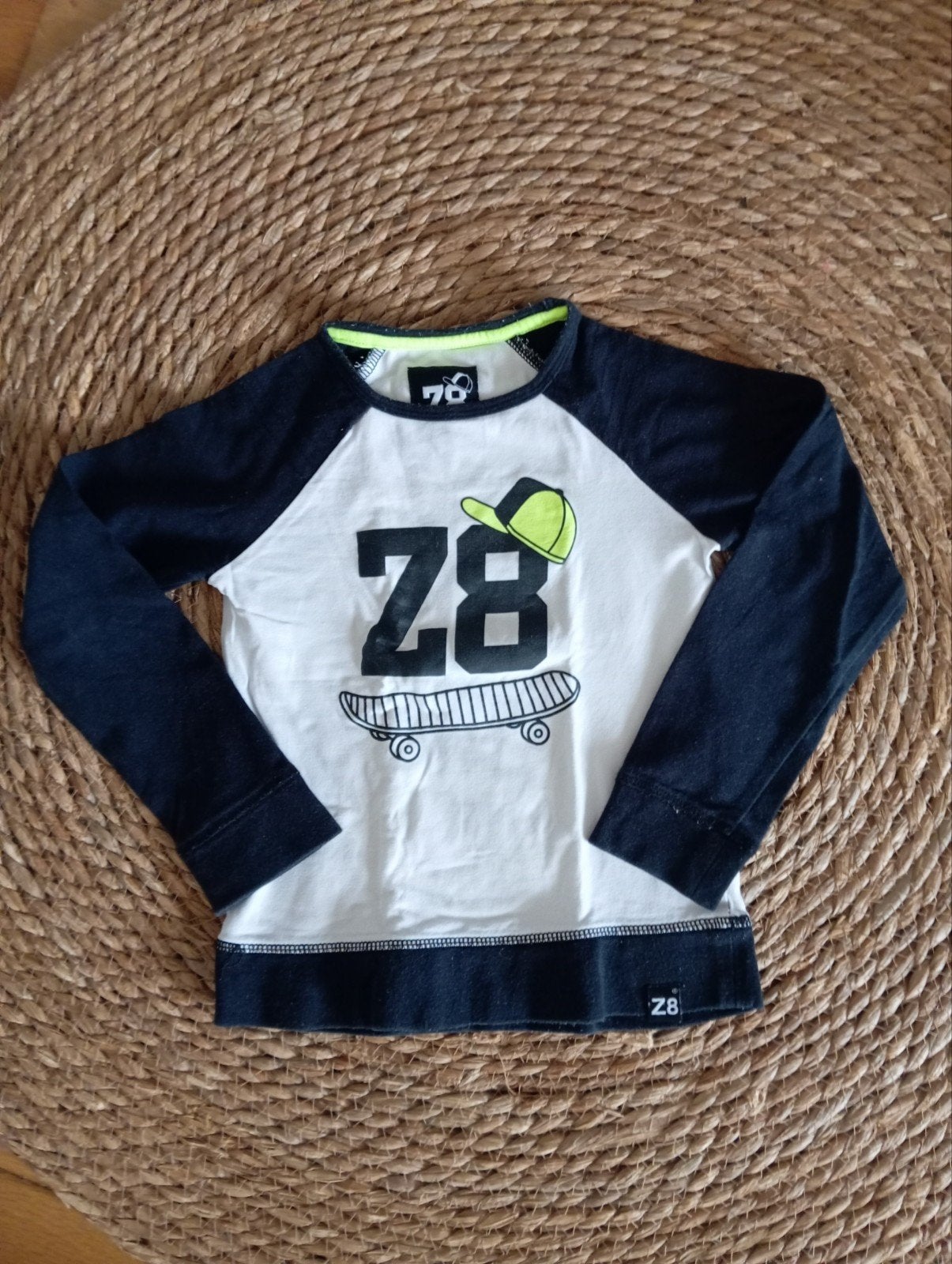 Z8 shirt met stoere skateboard print, maat 104/110, Ophalen of Verzenden, Z8, Jongen, Shirt of Longsleeve