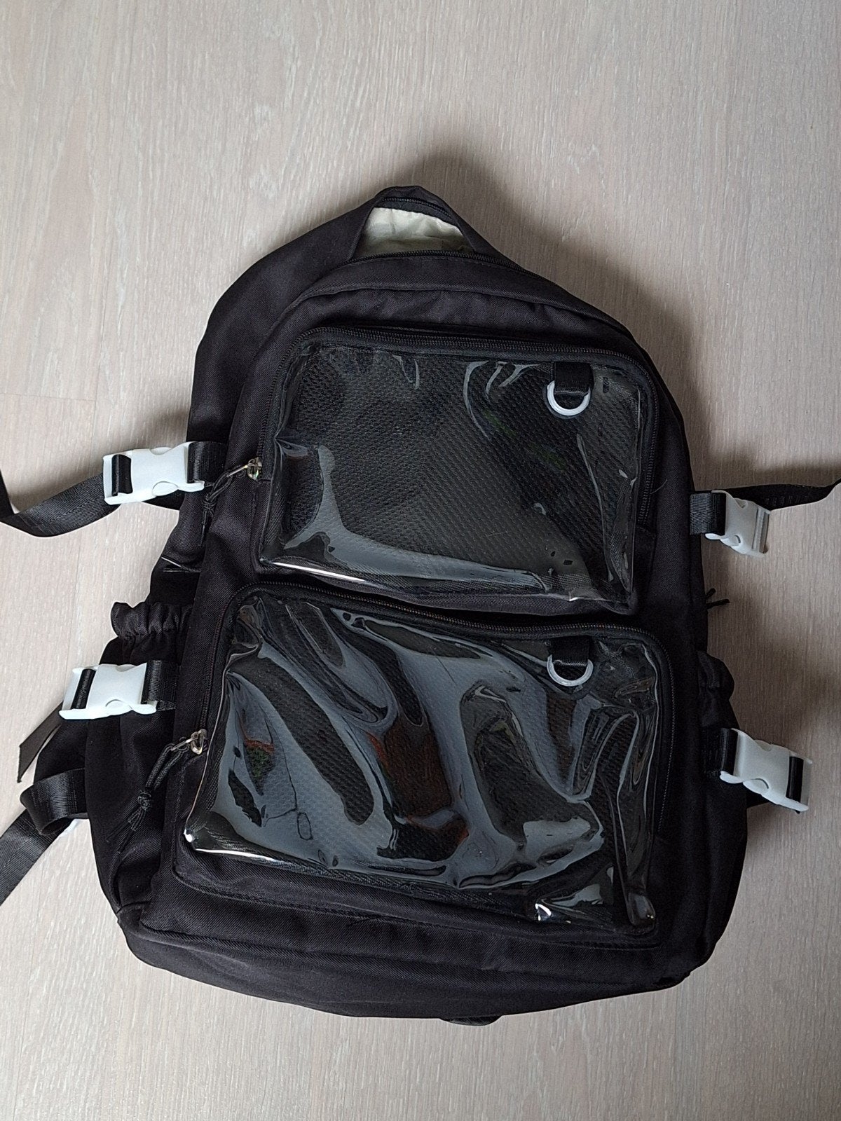 Zwarte Rugtas MEDIUM met display vakken, "ita bag", Overige merken, 25 tot 40 cm, Ophalen of Verzenden, Zo goed als nieuw