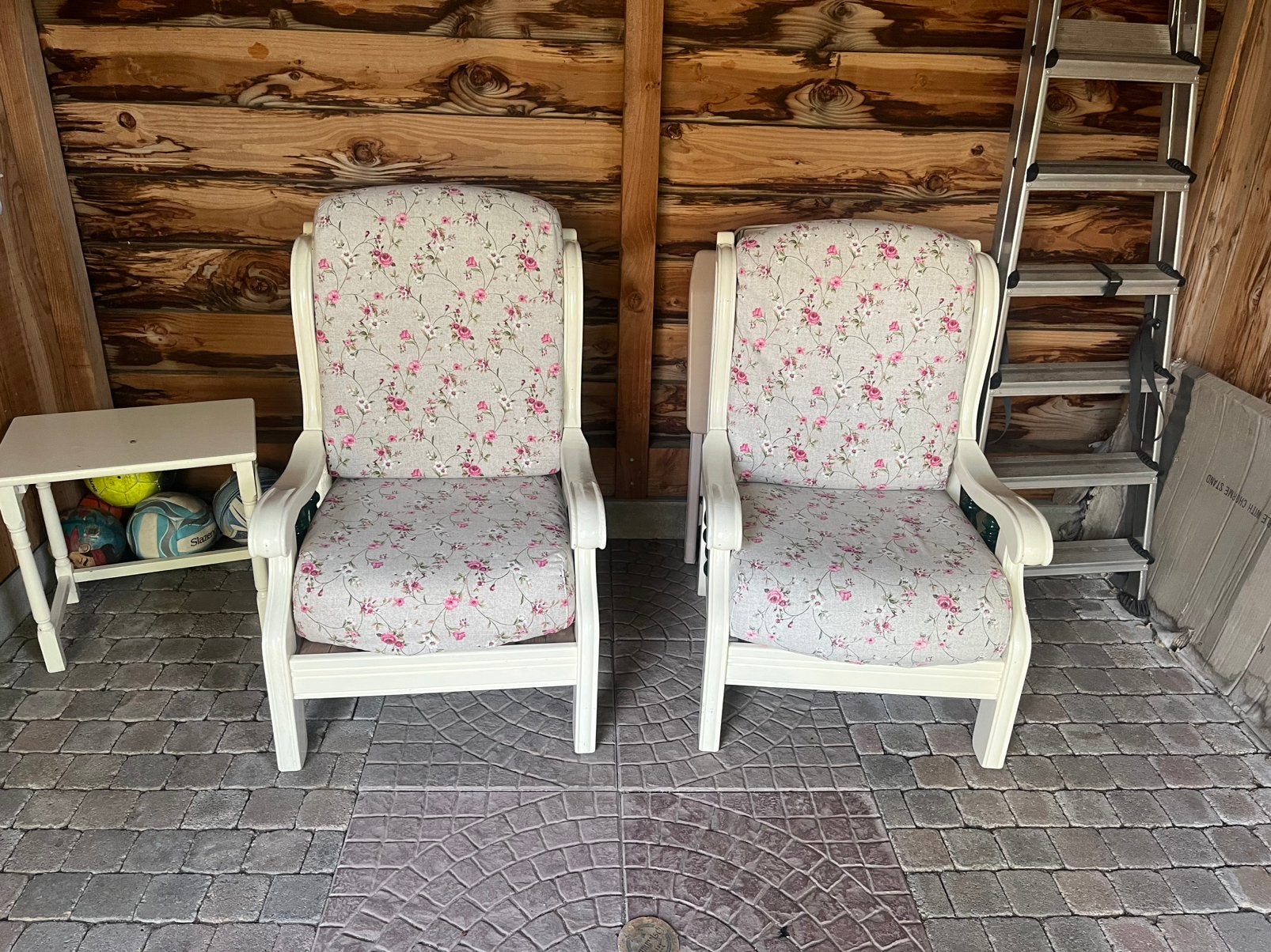 Ouderwetse fauteuils landelijke stijl, Huis en Inrichting, Fauteuils, Ophalen, Zo goed als nieuw, 75 tot 100 cm, 50 tot 75 cm