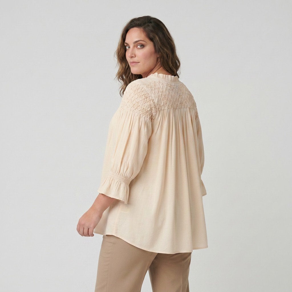 Ecru tuniek Stenna van Adia Maat 42/44 S, Kleding | Dames, Beige, Maat 42/44 (L), Nieuw, Ophalen of Verzenden