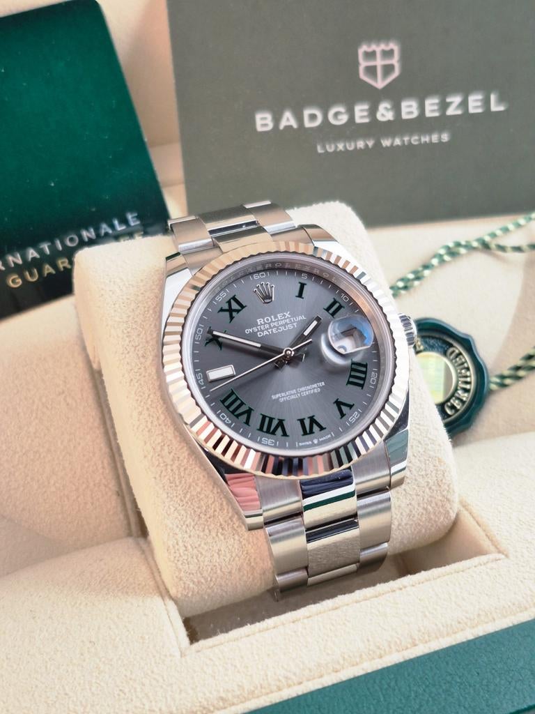 Rolex Datejust 126334 | Wimbledon dial, Ophalen of Verzenden, Zo goed als nieuw, Staal, Rolex