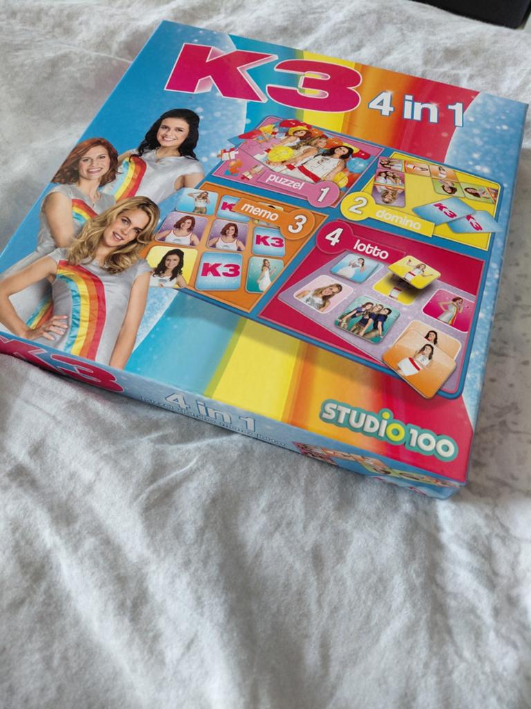 K3 4-in-1 Spellenpakket: Puzzel, Memo, Domino, Lotto, Ophalen of Verzenden