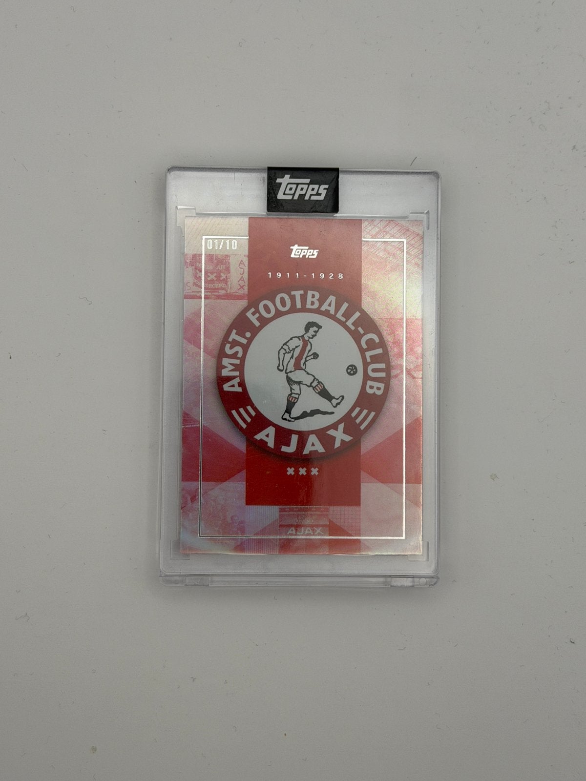 AFC Ajax Logo 1911-1928 Topps 125th Anniversary set /10, Ophalen of Verzenden, Zo goed als nieuw