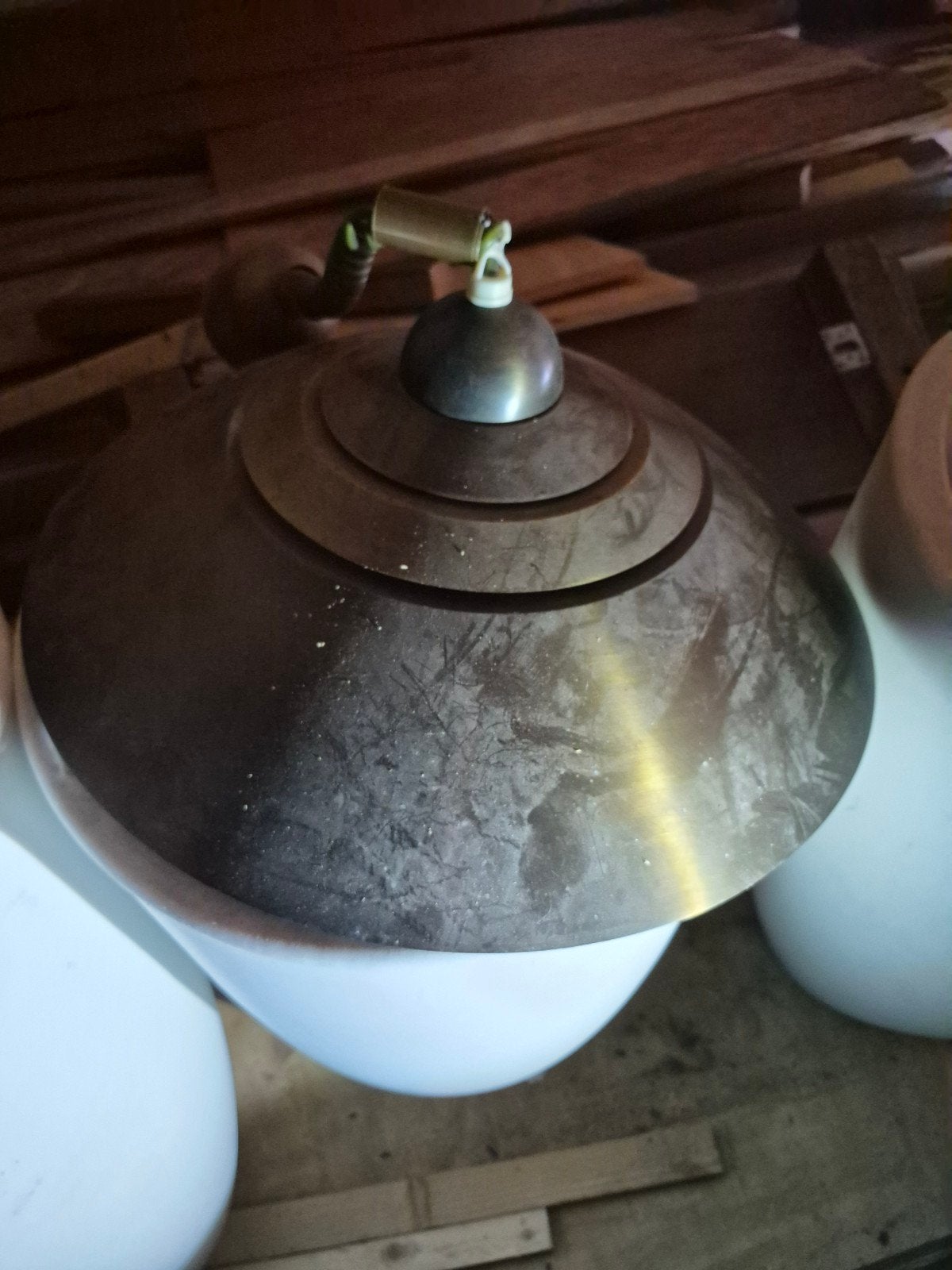 karakteristieke vintage Space Age hanglamp uit de jaren 70/8, Ophalen